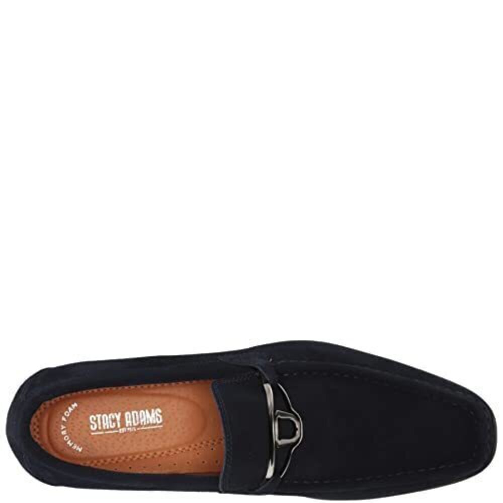 Stacy Adams Palladian Moc Toe Slip-On Loafer Navy 11 M - Picture 5 of 8